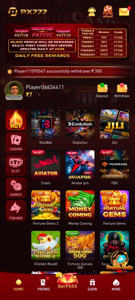 PX777 apk