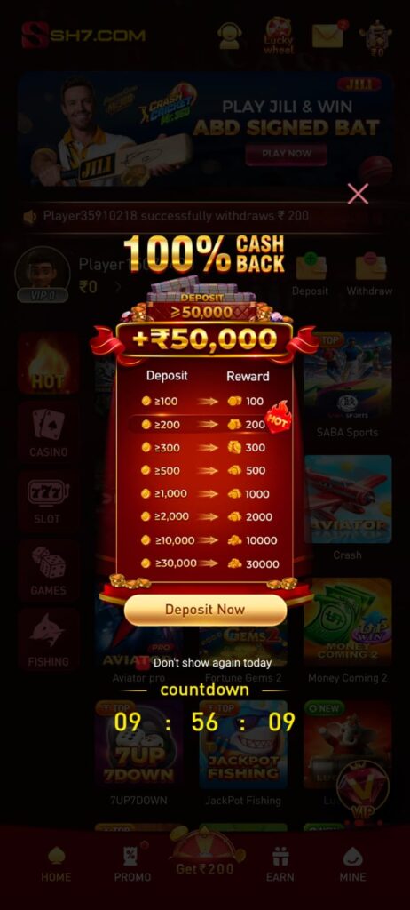 SH7 slots